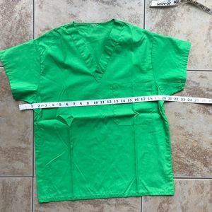 Green scrub top